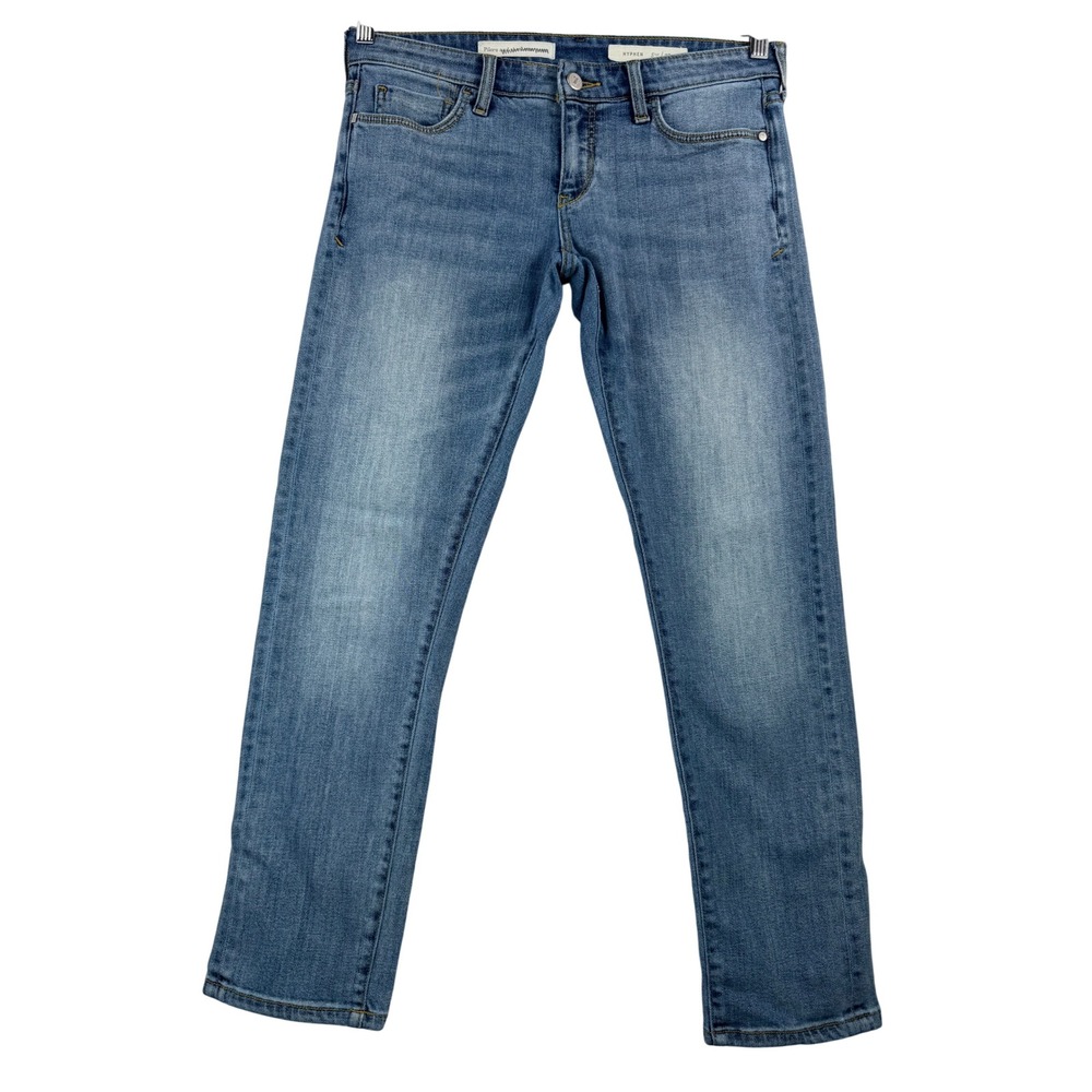 Pilcro Hyphen straight leg low rise Jeans Medium Wash sz 27 Y2K 90s punk